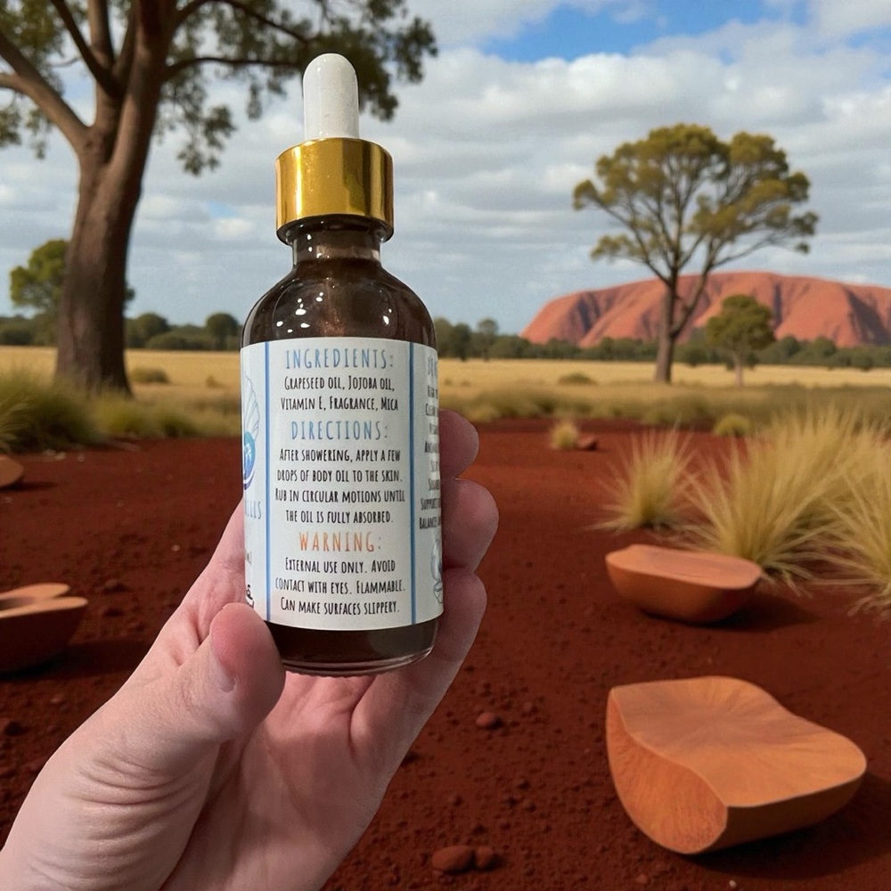 Hand Crafted “Sensuous Sandalwood” Scented Body Oil - Picture 2 of 4